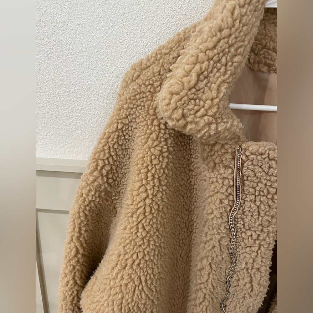 I.AM.GIA Tan Oversized Teddy Fall Jacket - Picture 8 of 14